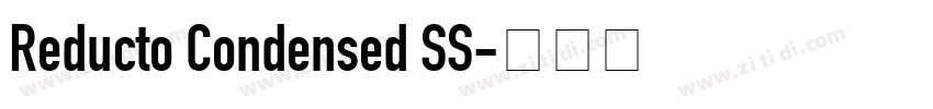 Reducto Condensed SS字体转换